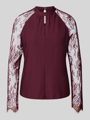 Regular fit blouse met opstaande kraag, model 'MILLA' van Vero Moda Bordeaux - 24