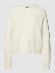 Strickpullover mit Rundhalsausschnitt Modell 'Febisan' von BOSS Beige - 10