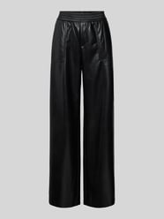 Wide Leg Hose in Leder-Optik Modell 'Mara' von ROSNER Schwarz - 22