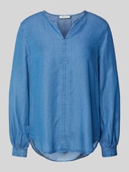 Regular Fit Jeansbluse mit Tunikakragen von MAERZ Muenchen Blau - 11