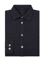 Regular fit linnen overhemd van Marc O'Polo Blauw / turquoise - 28