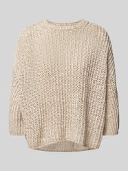 Gebreide pullover met 3/4-mouwen, model 'NILAY' van Drykorn Beige - 22