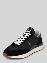 Ledersneaker mit Logo-Stitching Modell 'TRAIN' von Polo Ralph Lauren Schwarz - 4