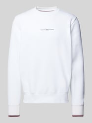 Sweatshirt mit Label-Print von Tommy Hilfiger Weiß - 42