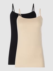 Unterhemd mit Stretch-Anteil im 2er-Pack von Schiesser Schwarz - 40