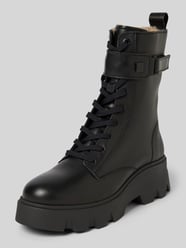 Schnürstiefel mit wärmenden Innenfutter aus Rindsnappa von Marc O'Polo Schwarz - 47