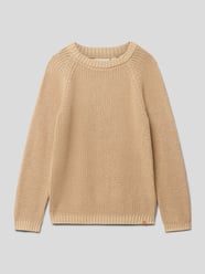 Gebreide pullover met ronde hals van Lil Atelier Groen - 18