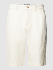 Bermudas aus Leinen mit elastischem Bund Modell 'Reso' von Marc O'Polo Weiß - 41