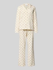 Pyjama aus reiner Baumwolle Modell 'X-Mas' von LASCANA Beige - 29