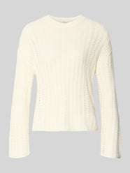 Comfort fit gebreide pullover in semi-transparante look van Tom Tailor Denim - 18