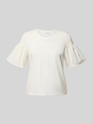 regular fit T-shirt met smokdetail van COMMA - 29