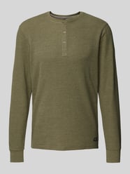 Longsleeve mit Knopfleiste von Blend Grün - 6