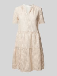 Knielange jurk met broderie anglaise van Jake*s Collection - 2