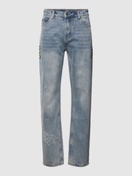 Straight Fit Jeans aus reiner Baumwolle im 5-Pocket-Design von Ed Hardy Blau - 22