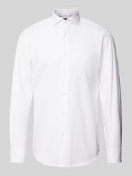 Slim Fit Business-Hemd mit Haifischkragen Modell 'Hank' von BOSS Weiß - 5