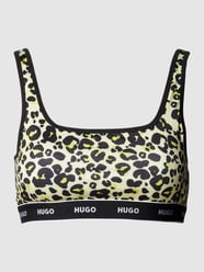 Bikini-Oberteil mit Animal-Print Modell 'BRALETTE LEO' von HUGO Gelb - 32