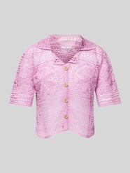 Cardigan mit Häkelspitze Modell 'NUSA' von Mango Pink - 24