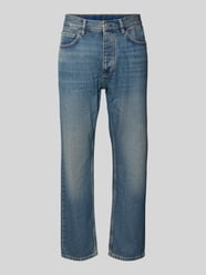 Jeansy o kroju straight fit z czystej bawełny model 'JONAH' od HUGO Blue - 5