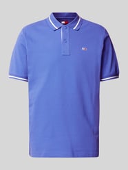 Regular Fit Poloshirt mit Logo-Stitching von Tommy Jeans Blau - 32