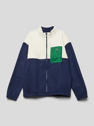 Sweatjacke im Colour-Blocking-Design von Lacoste Blau - 28