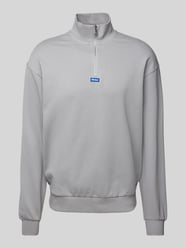 Sweatshirt mit Label-Patch Modell 'Neeler' von Hugo Blue Grau - 10