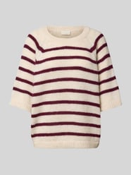 Sweter z dzianiny o kroju loose fit z domieszką wełny z alpaki od Milano Italy - 3