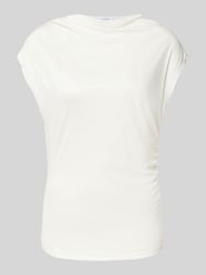 T-shirt van viscose met rimpels van COMMA - 15