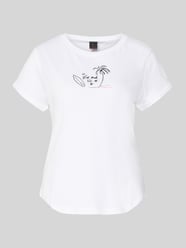 T-shirt z nadrukiem z logo Model 'DEBRA4' od FIRE + ICE - 32