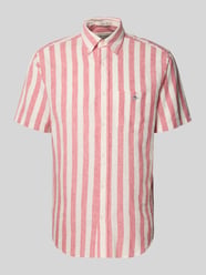 Regular Fit Freizeithemd aus Leinen-Baumwoll-Mix von GANT Pink - 12