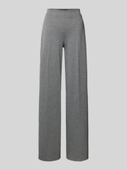 Wide leg stoffen broek met structuurmotief, model 'BEFORE' van Drykorn Grijs / zwart - 23