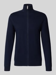 Kurtka z dzianiny o kroju regular fit z czystej bawełny model ‘BERG’ od Selected - 3