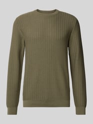 Strickpullover mit Strukturmuster Modell 'TRAVIS' von Jack & Jones Premium Grün - 8