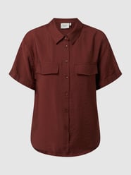 Blouse van viscosemix, model 'Laurel' van Another Label Bruin - 12