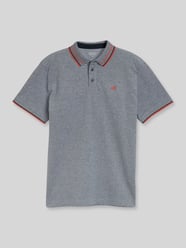 Koszulka polo o kroju regular fit z kołnierzykiem w kontrastowym kolorze od Tom Tailor - 16