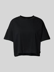 Cropped T-Shirt mit Label-Detail Modell 'ALENA' von Noisy May Schwarz - 37