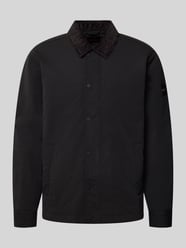 Regular Fit Jacke mit Cord-Kragen Modell 'LEIDON-ZIP_M' von BOSS Orange - 36