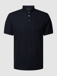 Koszulka polo ze stójką od Emporio Armani Niebieski - 14