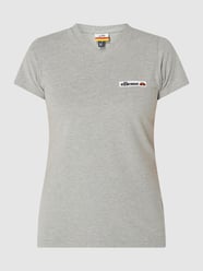 T-shirt met V-hals, model 'Stronara' van Ellesse Grijs / zwart - 22