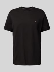 T-Shirt mit Logo-Stitching von Tommy Hilfiger Schwarz - 14