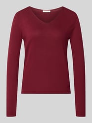 Regular Fit Pullover aus Baumwoll-Mix von Tom Tailor Bordeaux - 39