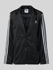 Oversized Blazer mit Logo-Stitching von adidas Originals Schwarz - 25