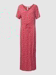 Maxikleid aus  reiner Viskose Modell 'Marrakech' von ICHI Rot - 19