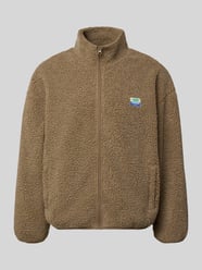 Sweatjacke mit Logo-Patch Modell 'HOKTOWN' von American Vintage Beige - 15