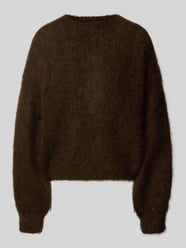 Relaxed fit gebreide pullover van mohairmix, model 'CAMILLE' van VILLA SOPHIE - 21