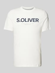 T-Shirt mit Label-Print von s.Oliver RED LABEL Weiß - 10