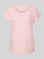Regular fit T-shirt van viscosemix, model 'Cozy Dreams' van LASCANA Fuchsia - 10