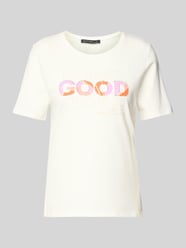 T-shirt z prążkowanym okrągłym dekoltem od Betty Barclay - 28