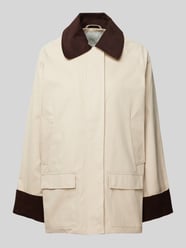 Overhemdjack met strookzakken, model 'Anastacia' van Neo Noir Beige - 17