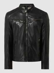 Lederjacke aus Lammleder Modell 'Derry' von Gipsy Grau / Schwarz - 12