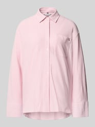 Oversized lange mouw blouse van katoenmix van Tommy Hilfiger Fuchsia - 2